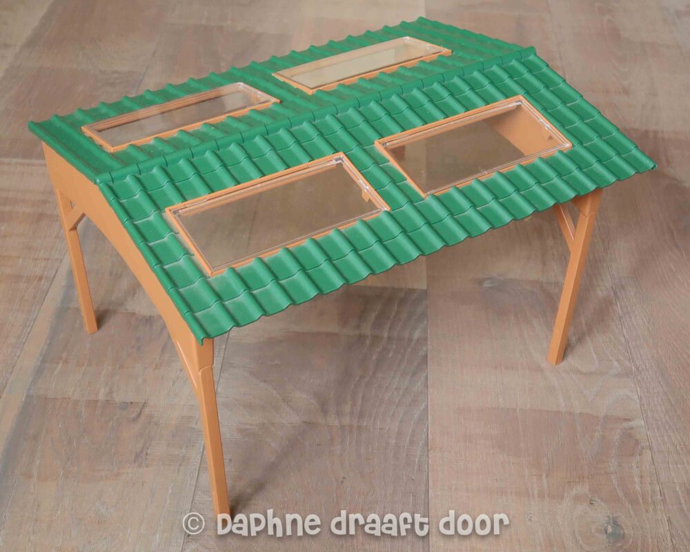 Schleich overkapping rijbak bruin/groen