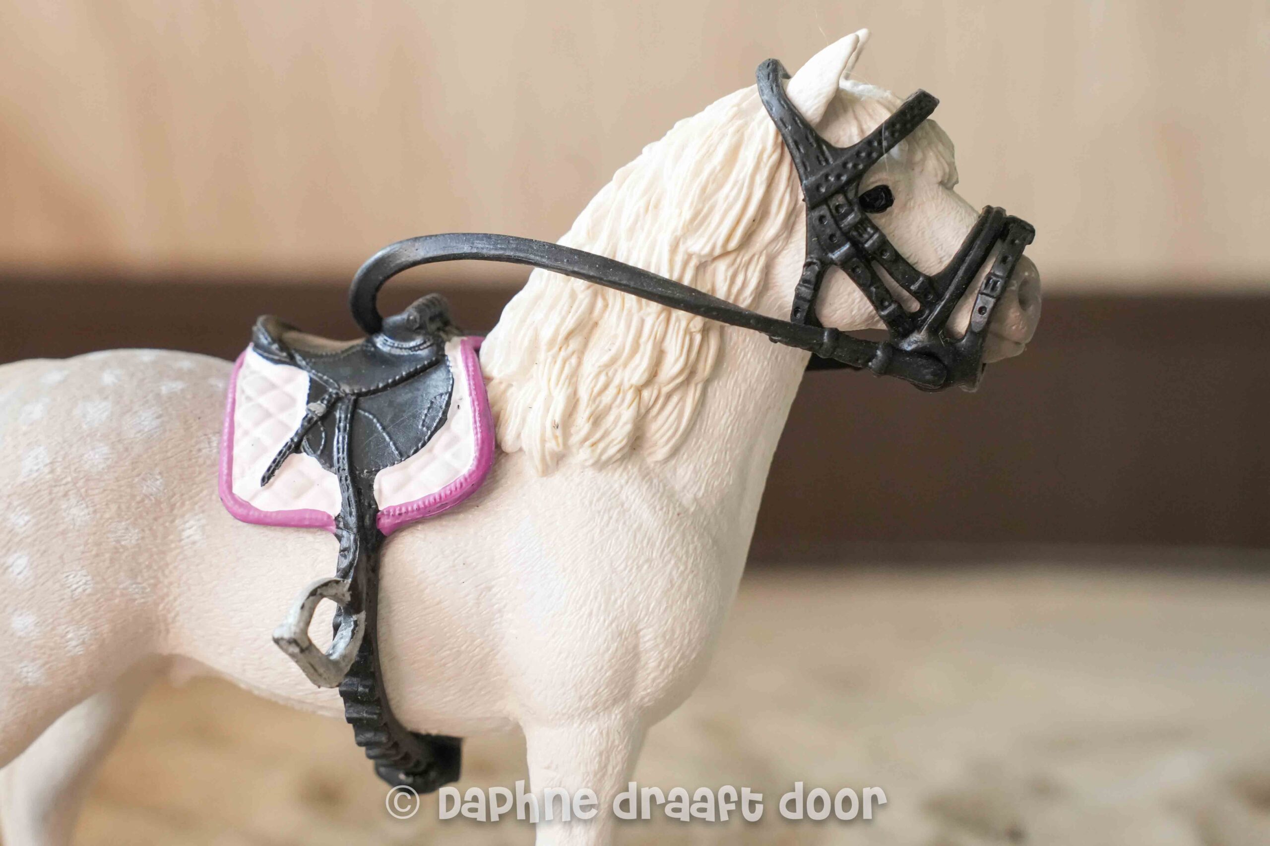 Schleich zadel en hoofdstel - ponyset