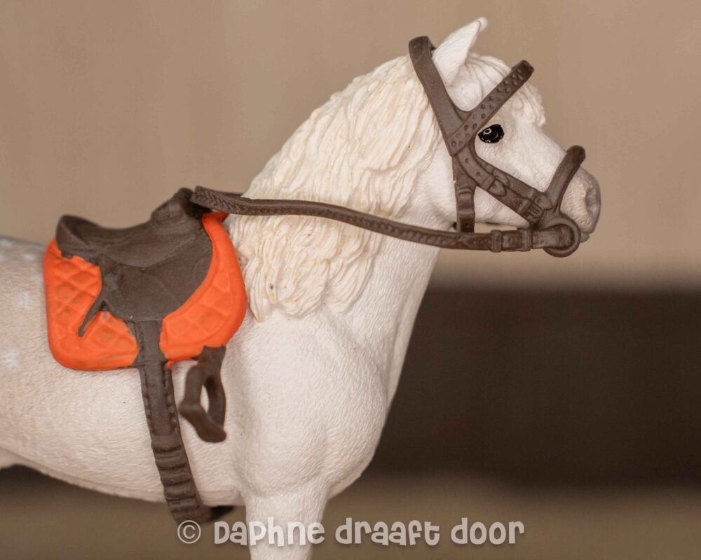 Zadel en hoofdstel - ponyset donkerbruin